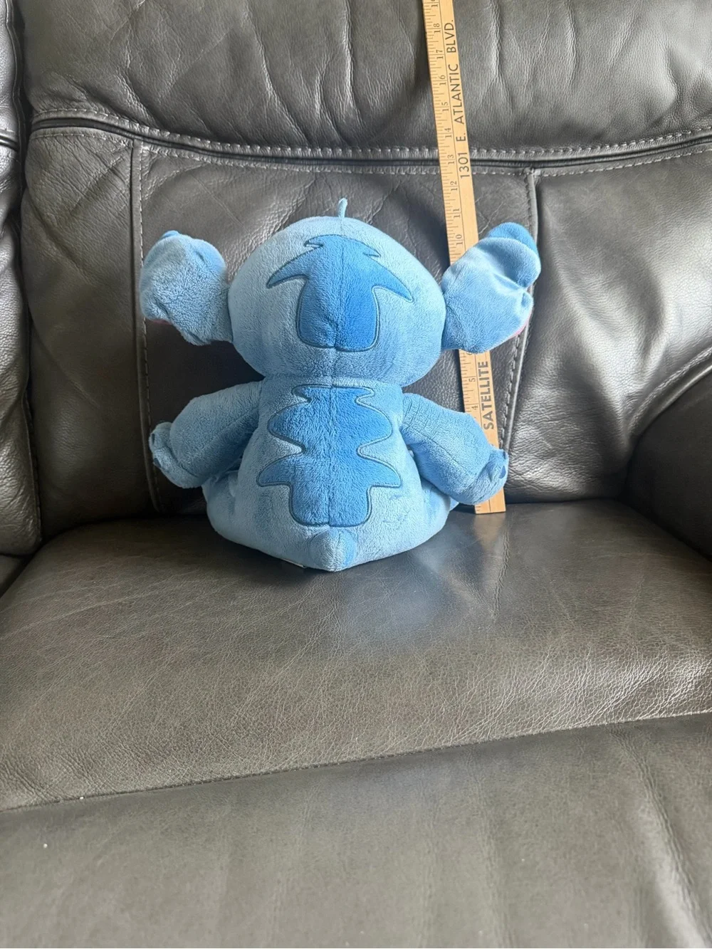 Disney Blue Stitch Plush with Pink Inner Ears